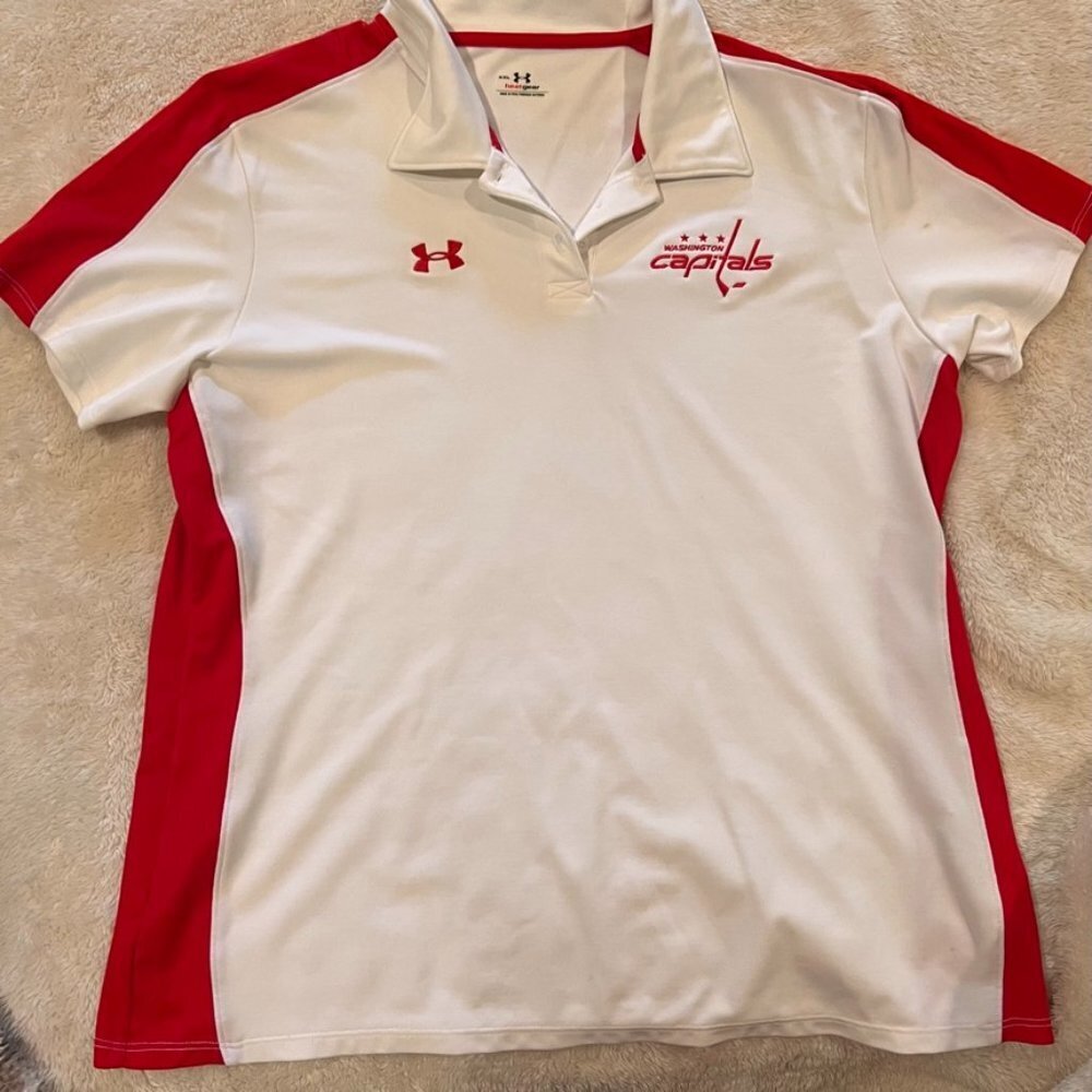Washington Capitals Under Armour Polo Size XXL